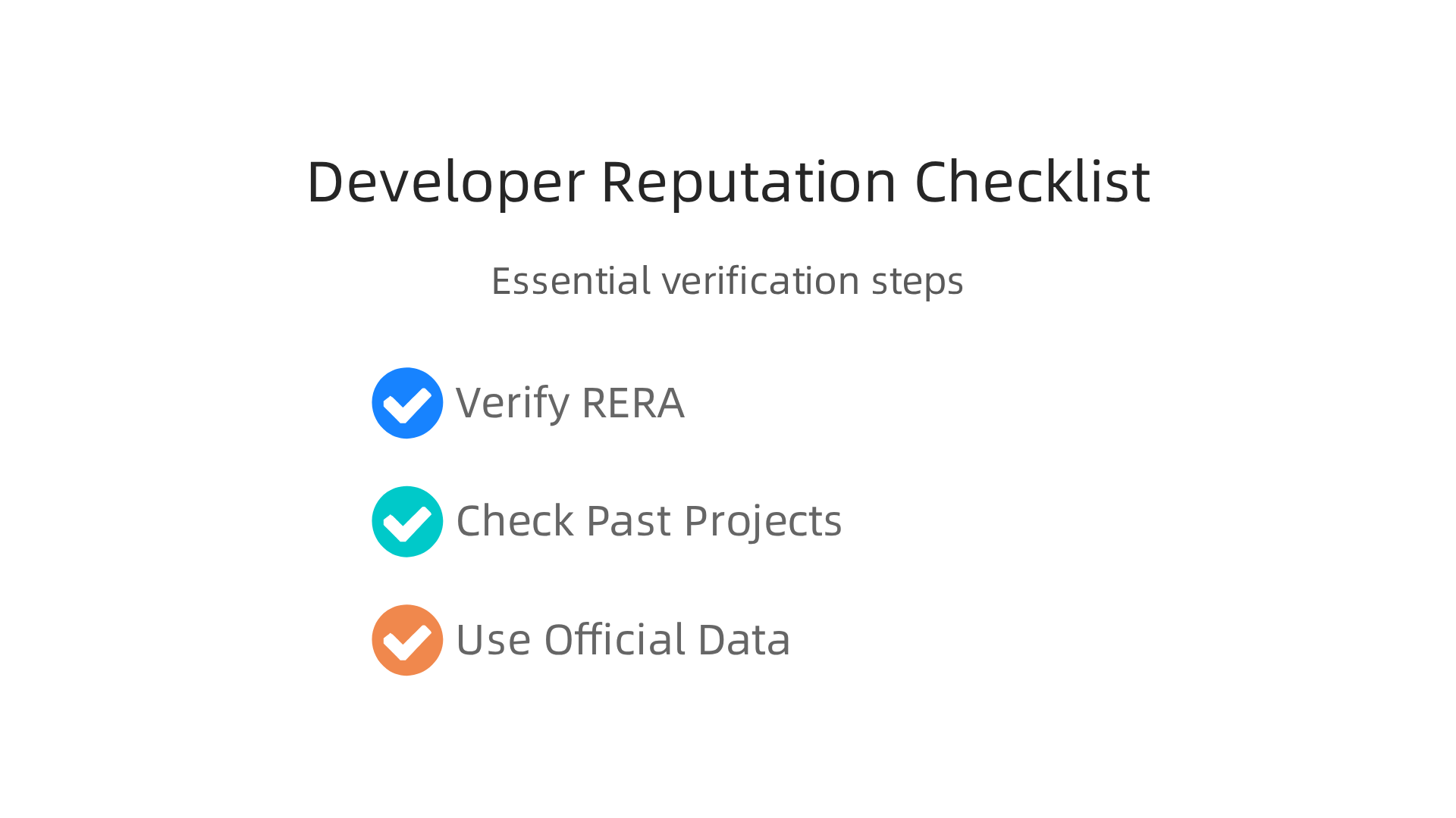 Essential steps to verify a real estate developer's reputation and track record in Dubai before investing.