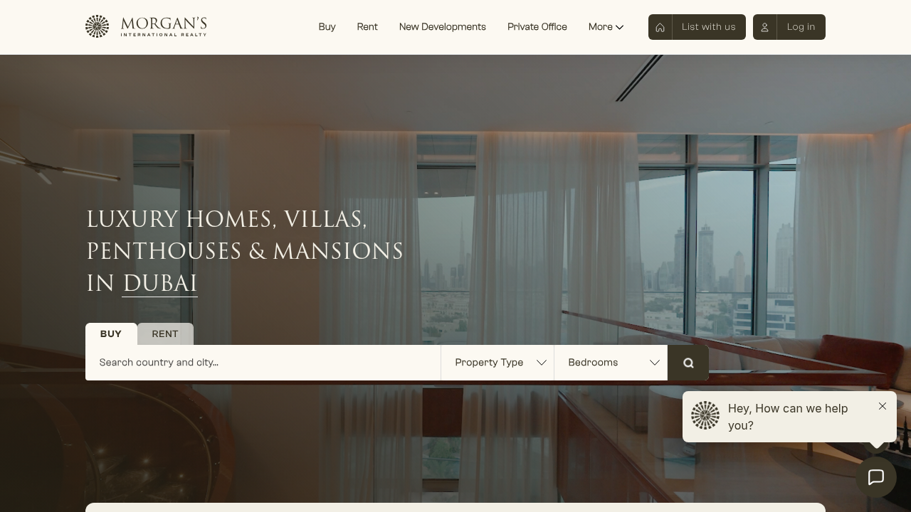 Screenshot of a blog post from Morgan's Realty, discussing the Dubai Residential Supply & Delivery Outlook.