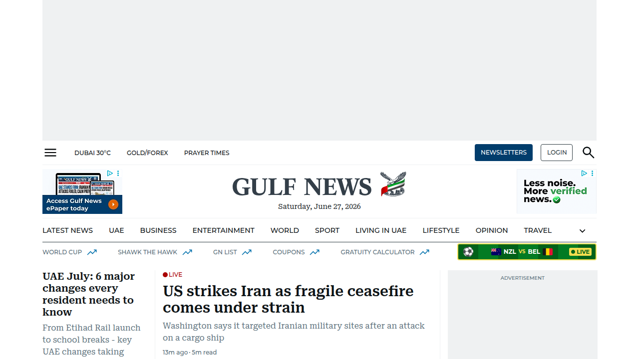 Gulf News is a prominent English-language newspaper in the UAE, often reporting on real estate market trends and sales figures in Dubai.
