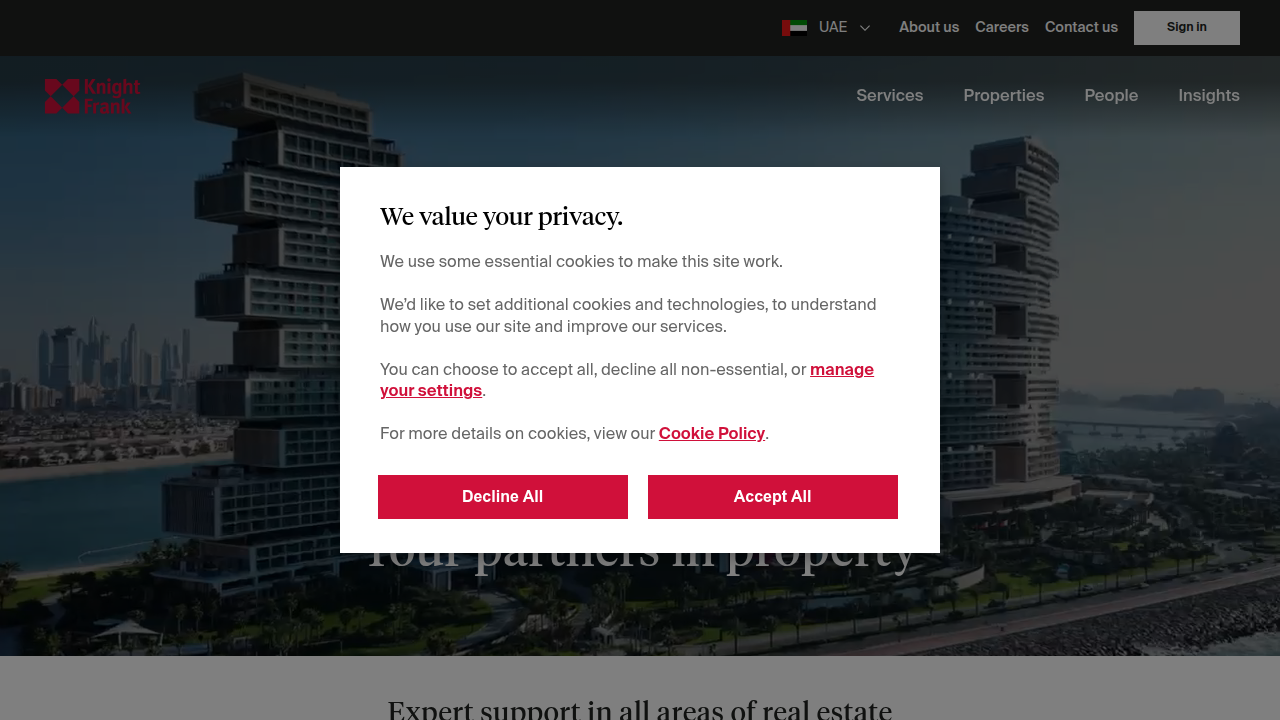 Knight Frank Middle East provides comprehensive market reviews and property data for investors.