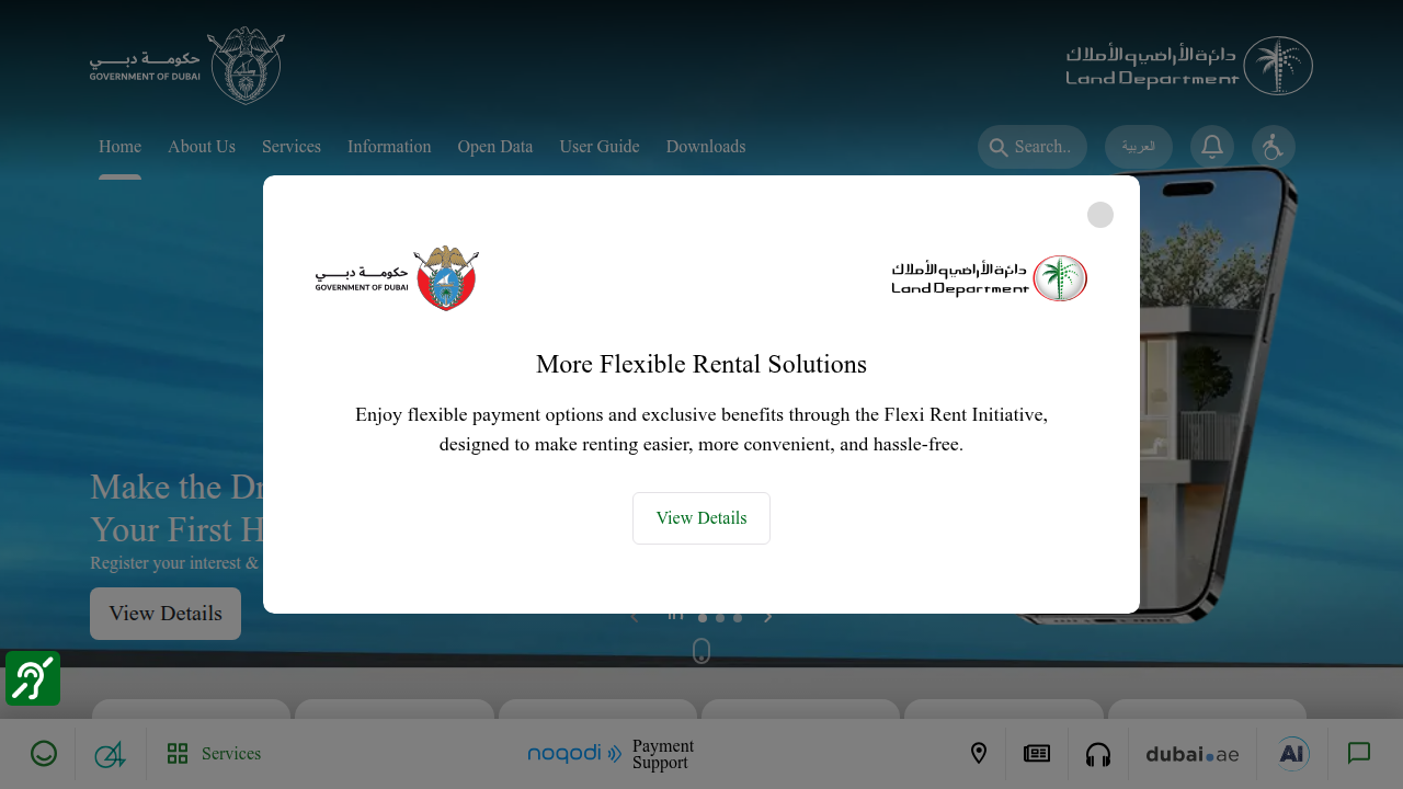 The official Dubai Land Department (DLD) website, a key resource for verifying property developer information and project statuses.