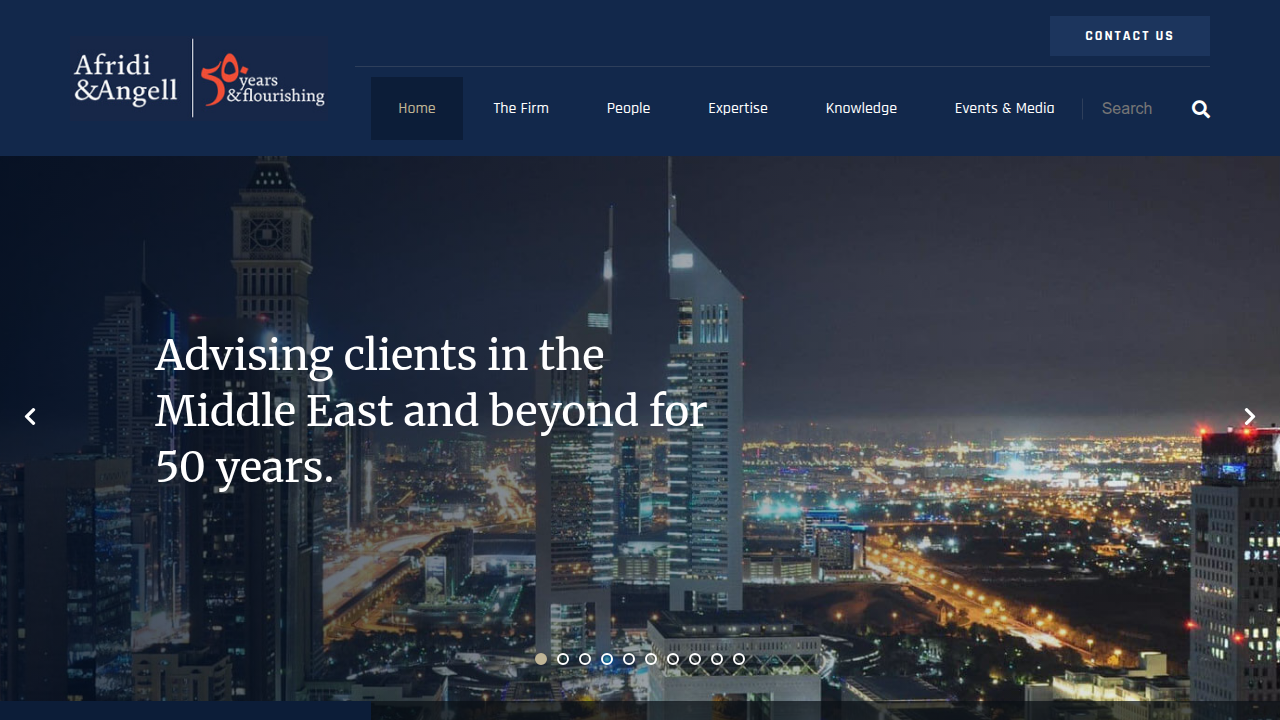 Afridi & Angell's website, providing legal insights into Dubai's Jointly Owned Property Law and its implications for property owners.